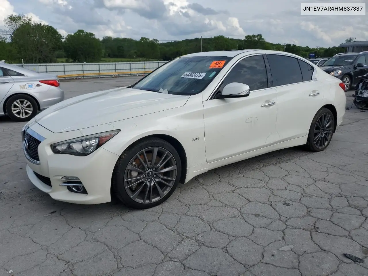 2017 Infiniti Q50 Premium VIN: JN1EV7AR4HM837337 Lot: 54302425