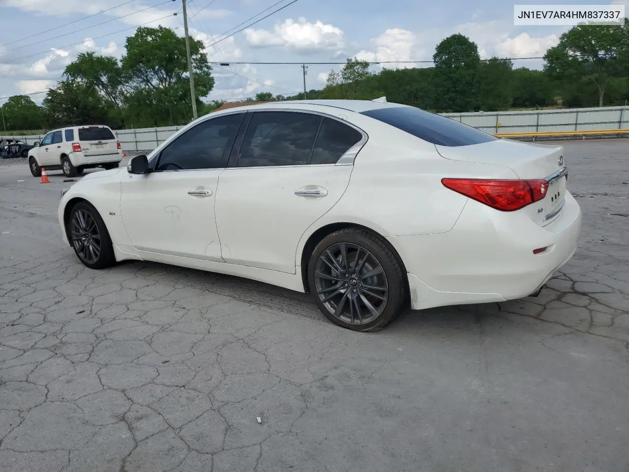 2017 Infiniti Q50 Premium VIN: JN1EV7AR4HM837337 Lot: 54302425