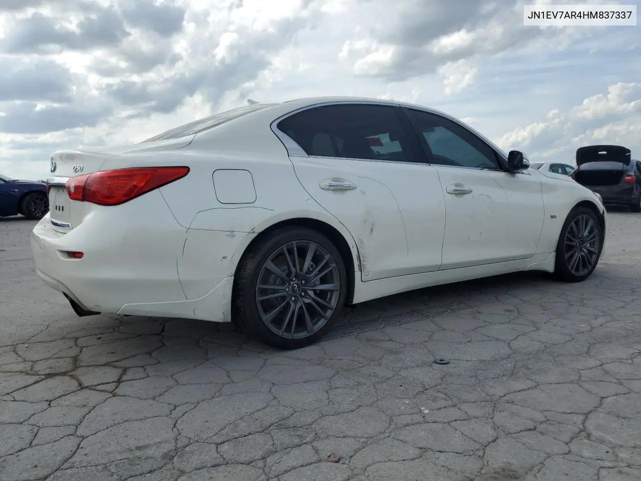 2017 Infiniti Q50 Premium VIN: JN1EV7AR4HM837337 Lot: 54302425