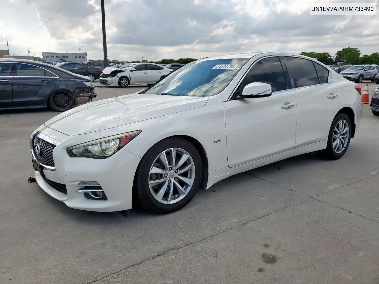 2017 Infiniti Q50 Premium VIN: JN1EV7AP9HM733490 Lot: 54311785