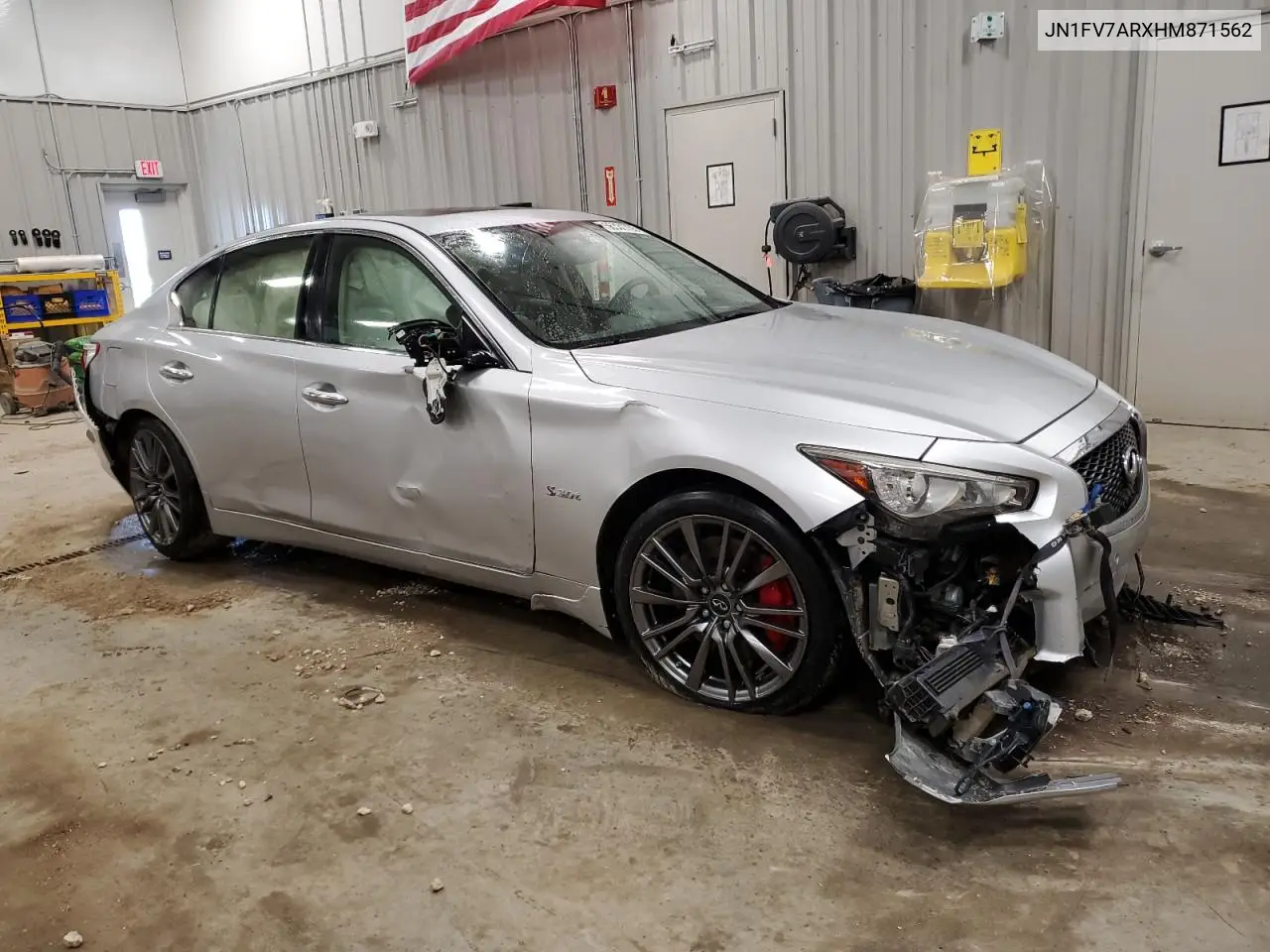 jn1fv7arxhm871562 JN1FV7ARXHM871562 2017 Infiniti Q50 Red Sport 400