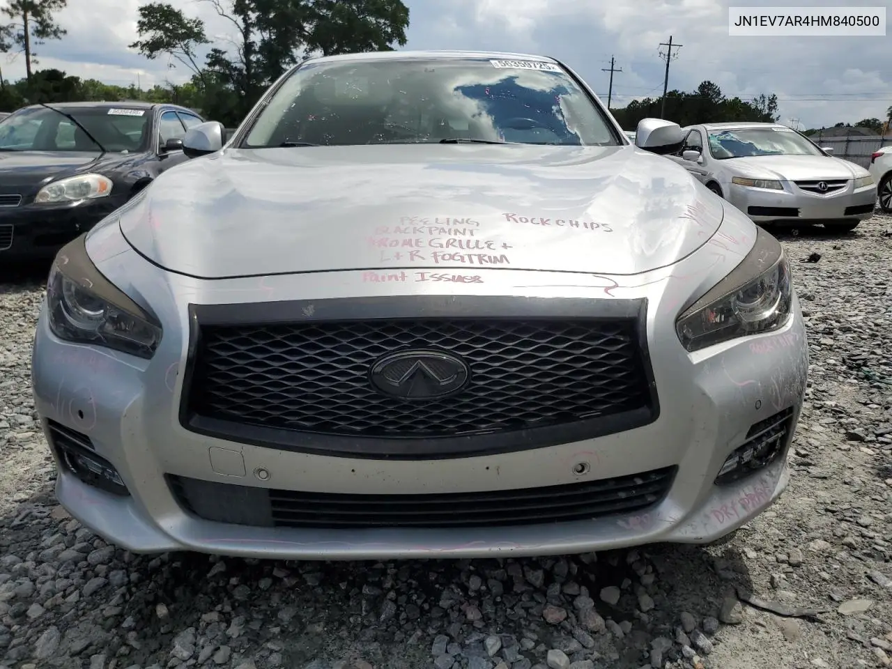 2017 Infiniti Q50 Premium VIN: JN1EV7AR4HM840500 Lot: 56359725