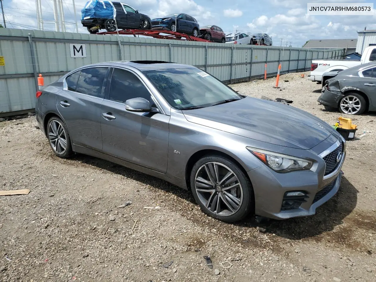 2017 Infiniti Q50 Base VIN: JN1CV7AR9HM680573 Lot: 62908385