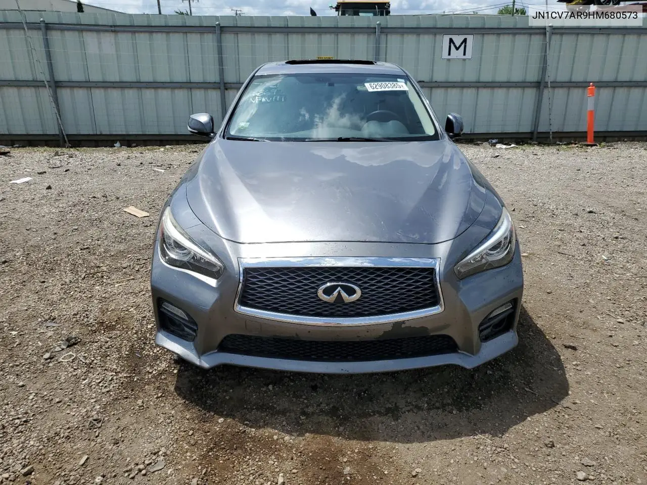 2017 Infiniti Q50 Base VIN: JN1CV7AR9HM680573 Lot: 62908385