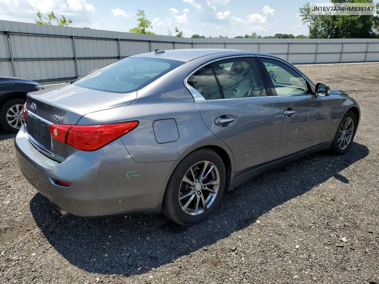 2017 Infiniti Q50 Premium VIN: JN1EV7AR4HM838147 Lot: 62918375