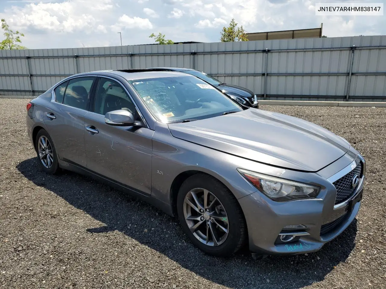 2017 Infiniti Q50 Premium VIN: JN1EV7AR4HM838147 Lot: 62918375