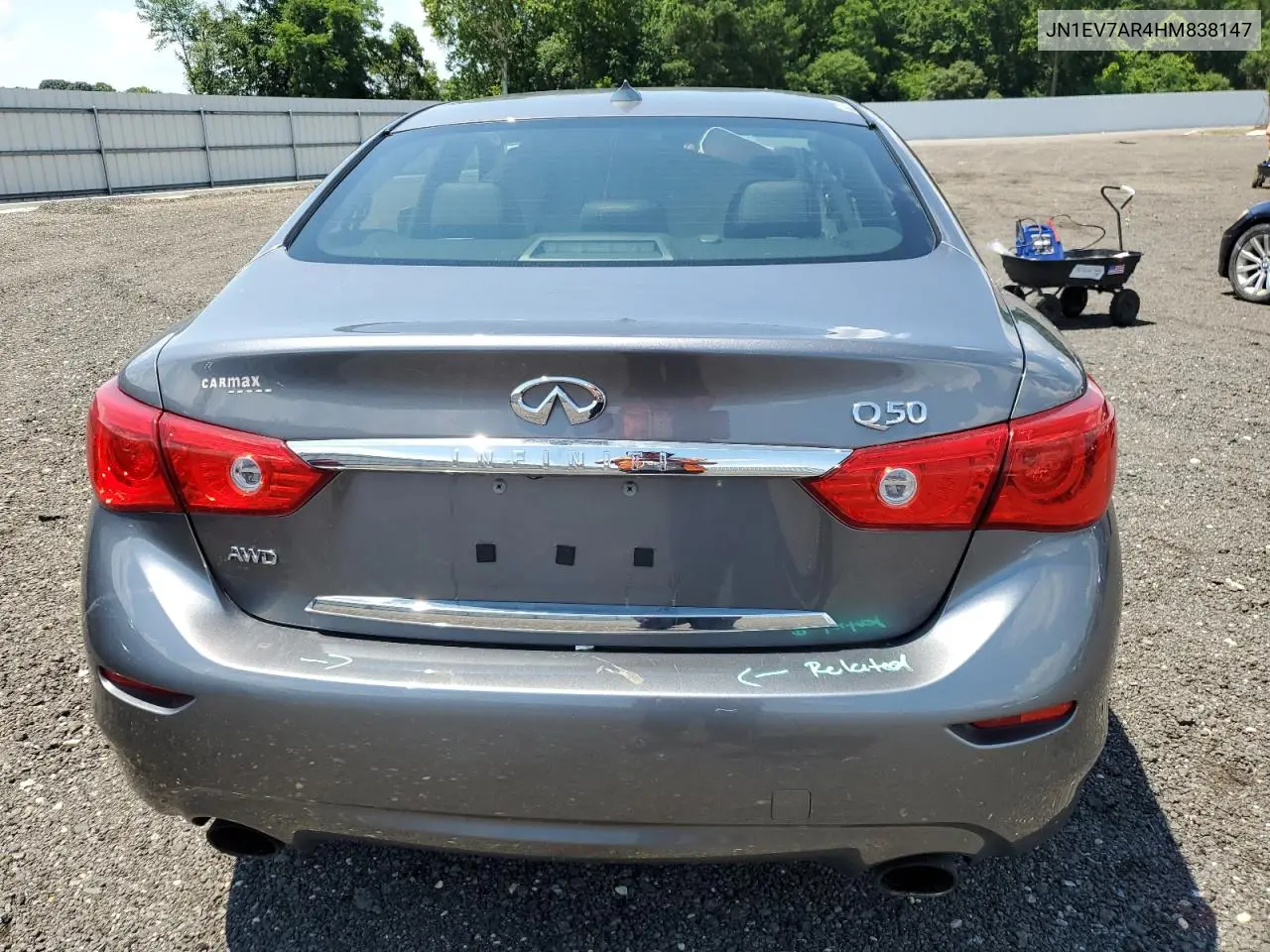 2017 Infiniti Q50 Premium VIN: JN1EV7AR4HM838147 Lot: 62918375
