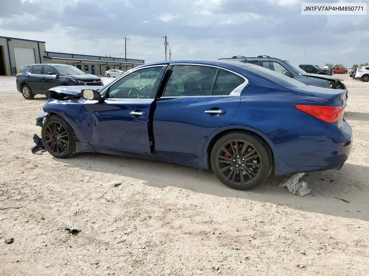 2017 Infiniti Q50 Red Sport 400 VIN: JN1FV7AP4HM850771 Lot: 63266925