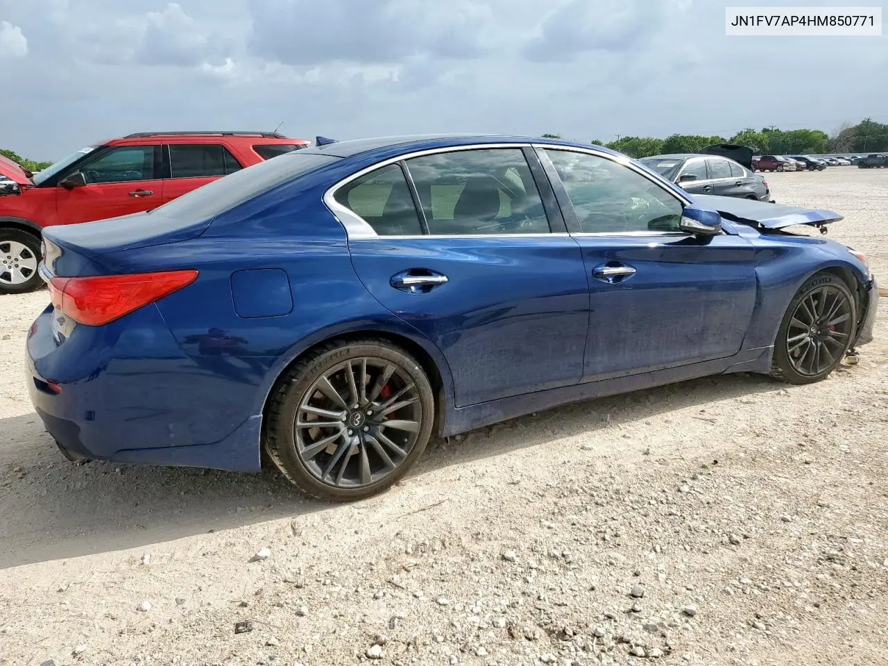 2017 Infiniti Q50 Red Sport 400 VIN: JN1FV7AP4HM850771 Lot: 63266925