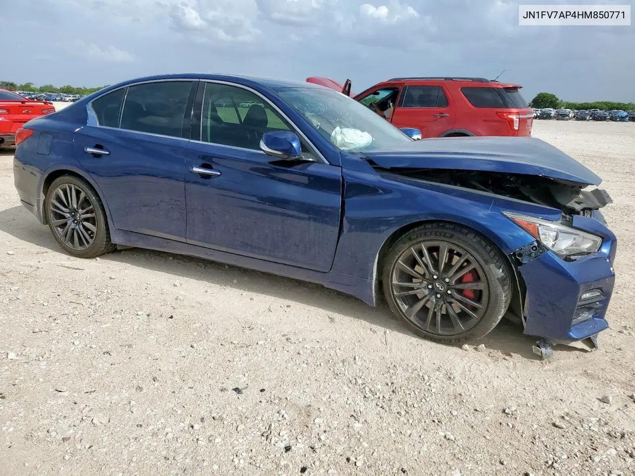 2017 Infiniti Q50 Red Sport 400 VIN: JN1FV7AP4HM850771 Lot: 63266925