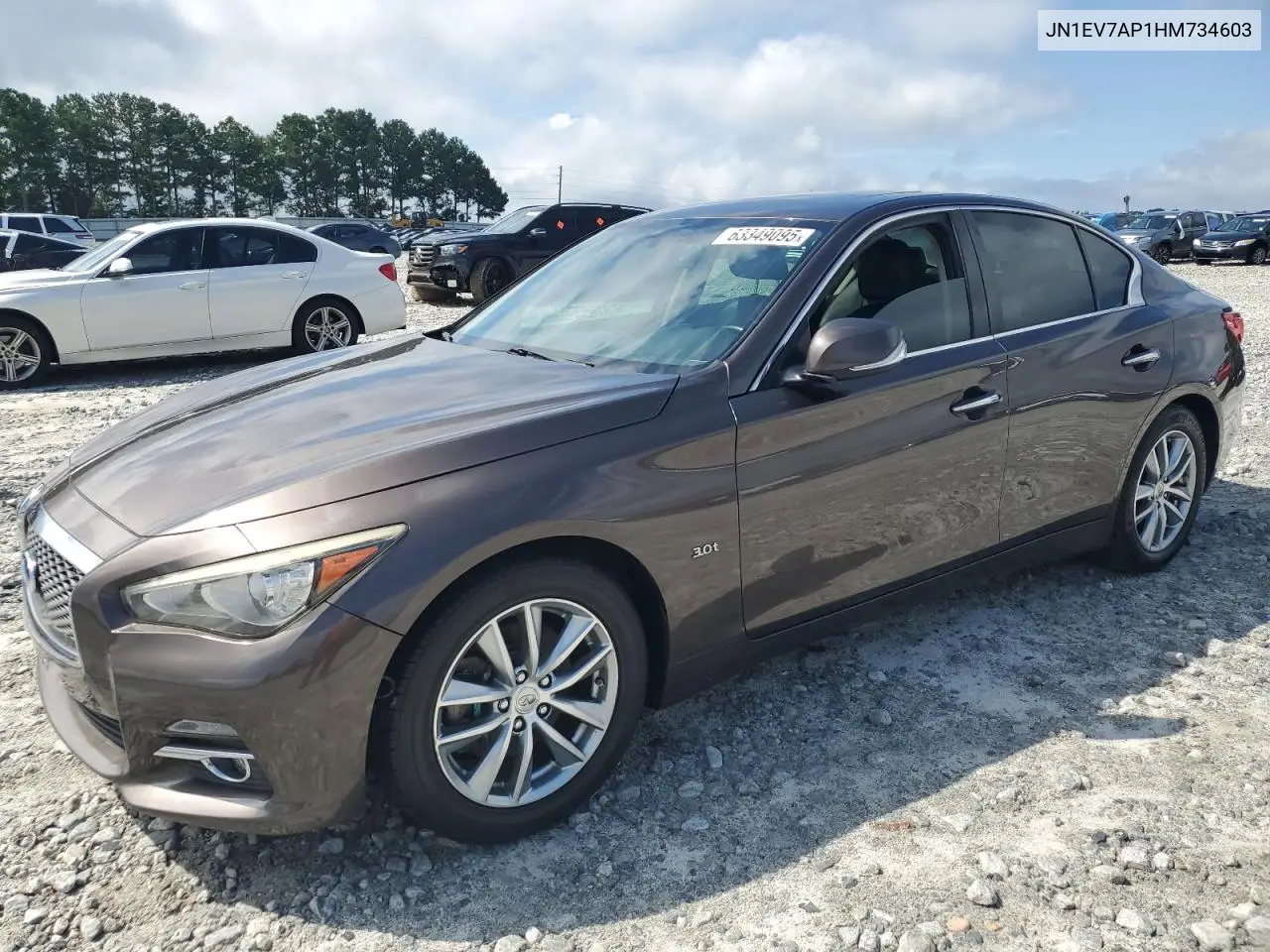 2017 Infiniti Q50 Premium VIN: JN1EV7AP1HM734603 Lot: 63349095