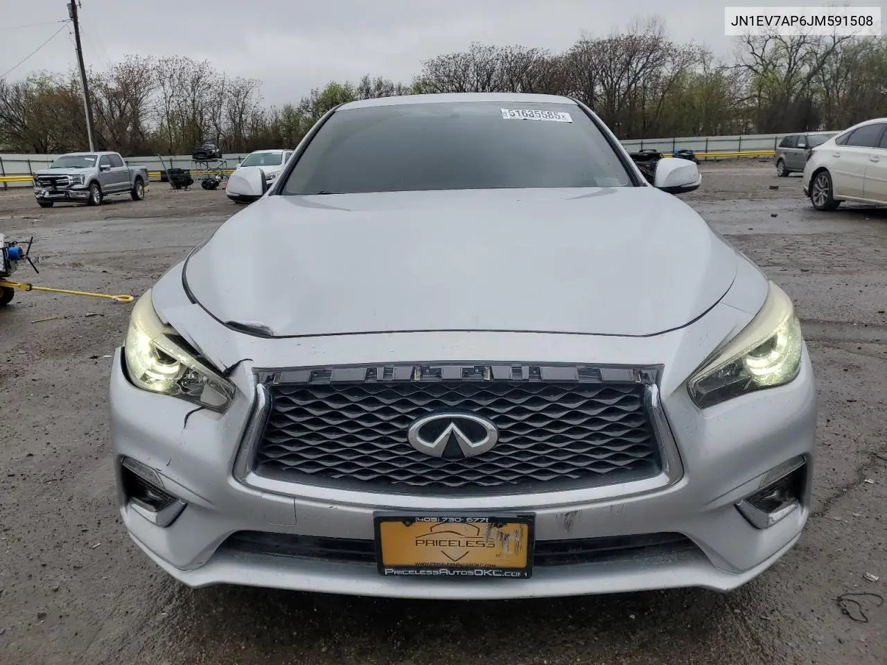 2018 Infiniti Q50 Luxe VIN: JN1EV7AP6JM591508 Lot: 51635585