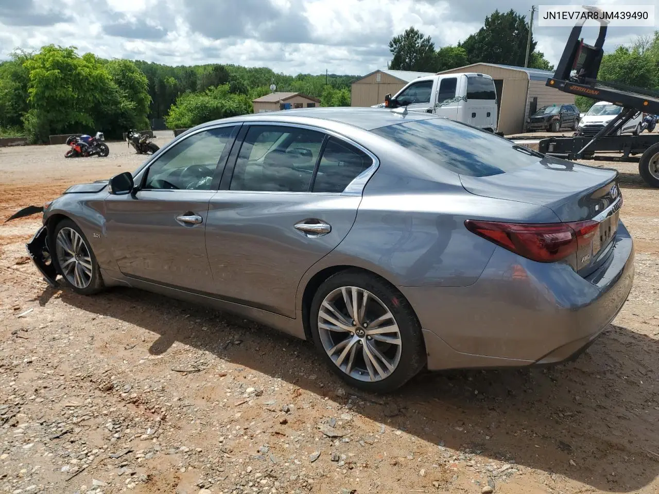 2018 Infiniti Q50 Luxe VIN: JN1EV7AR8JM439490 Lot: 56643385