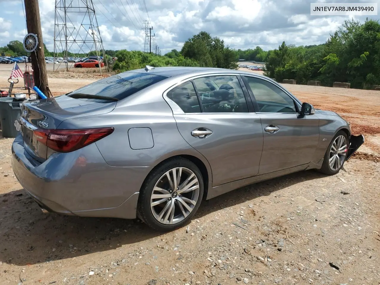 2018 Infiniti Q50 Luxe VIN: JN1EV7AR8JM439490 Lot: 56643385
