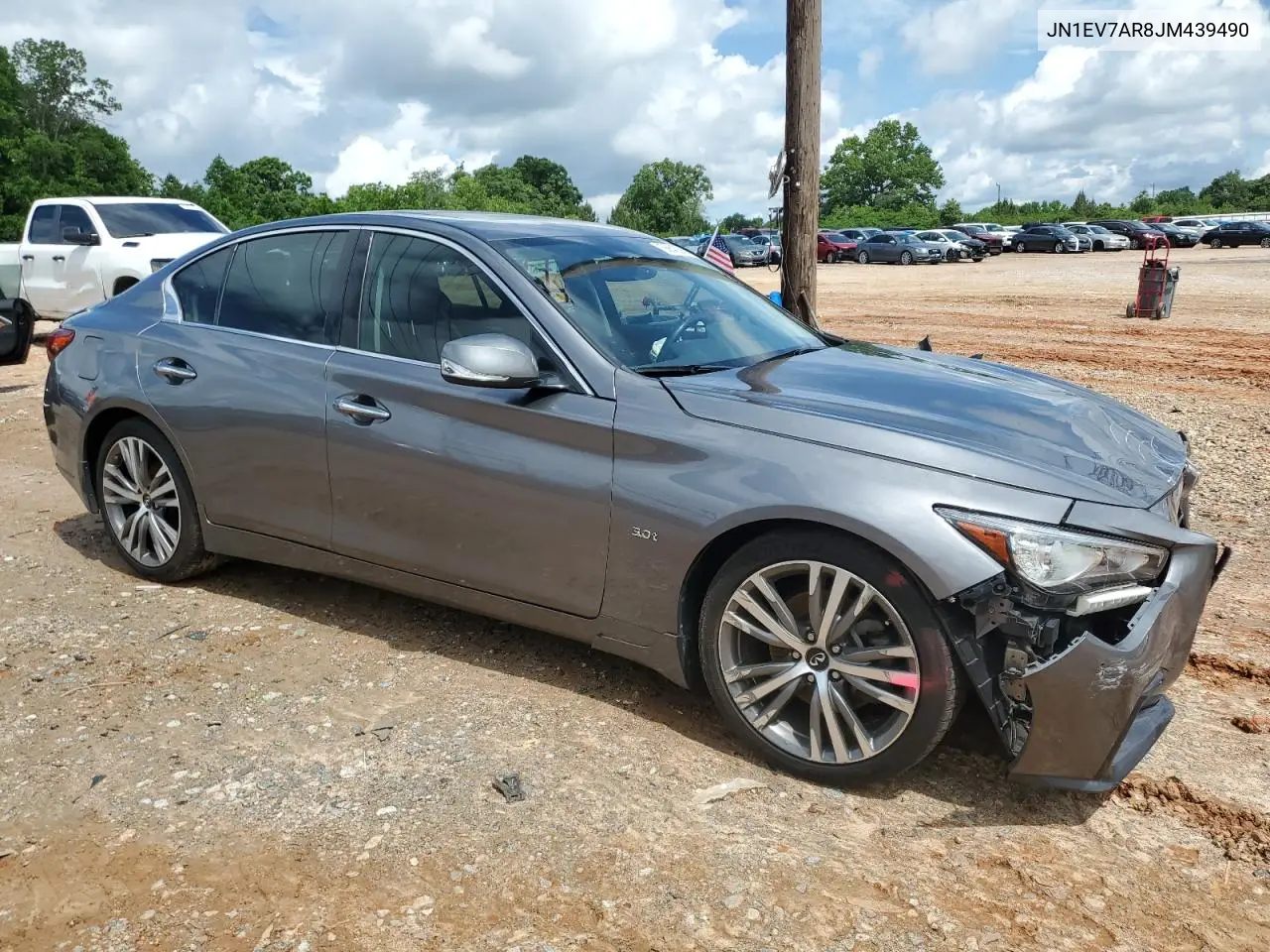 2018 Infiniti Q50 Luxe VIN: JN1EV7AR8JM439490 Lot: 56643385