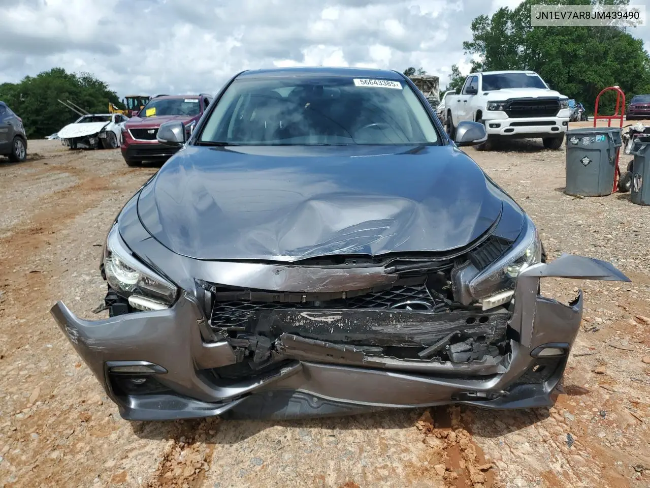 2018 Infiniti Q50 Luxe VIN: JN1EV7AR8JM439490 Lot: 56643385