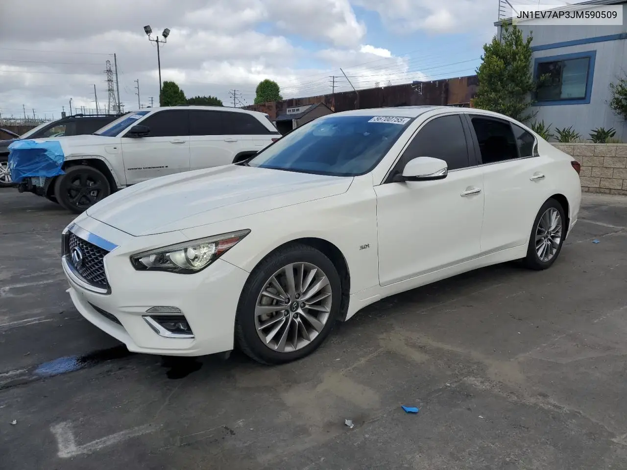 2018 Infiniti Q50 Luxe VIN: JN1EV7AP3JM590509 Lot: 56700755