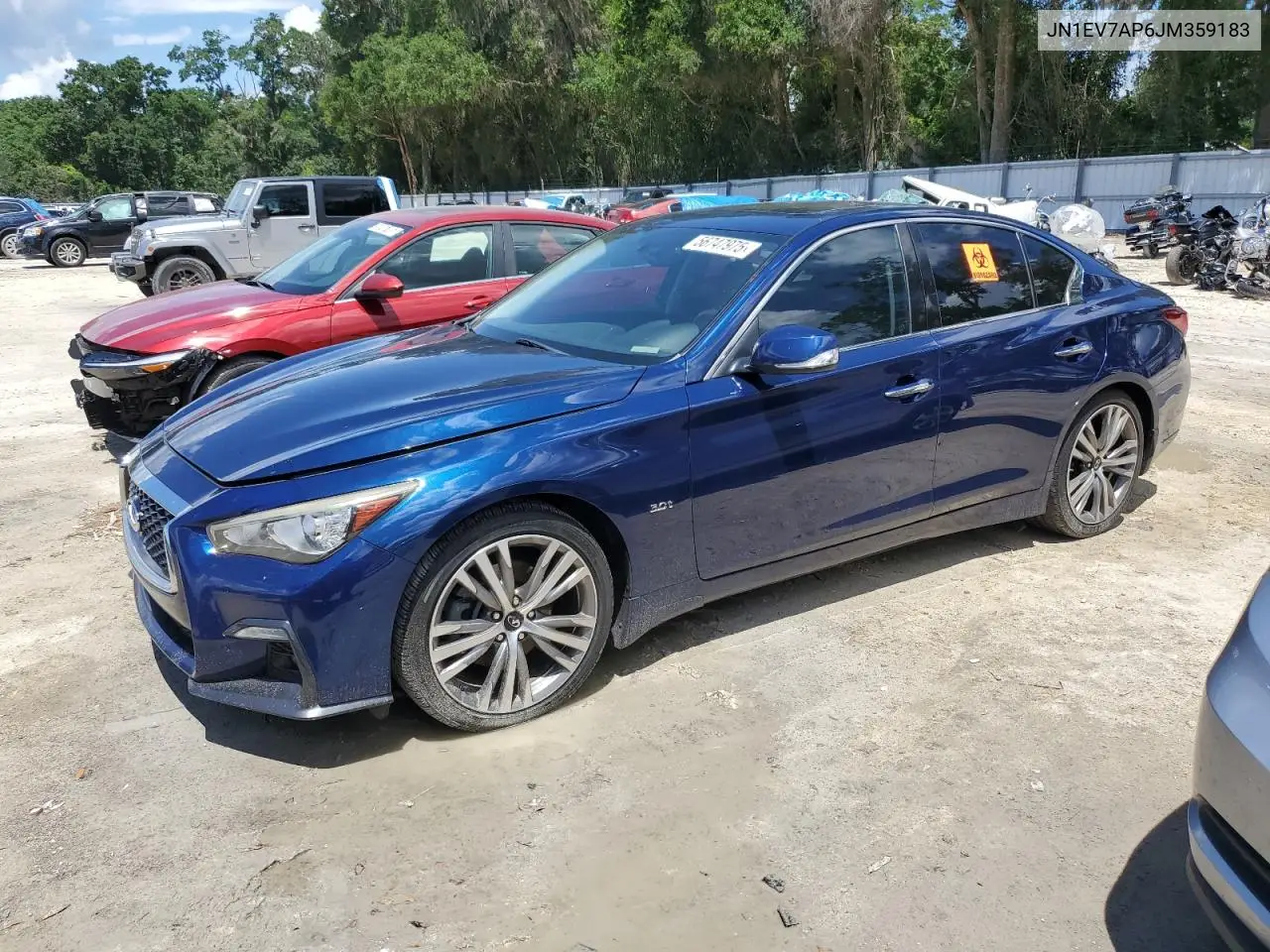 2018 Infiniti Q50 Luxe VIN: JN1EV7AP6JM359183 Lot: 56747975