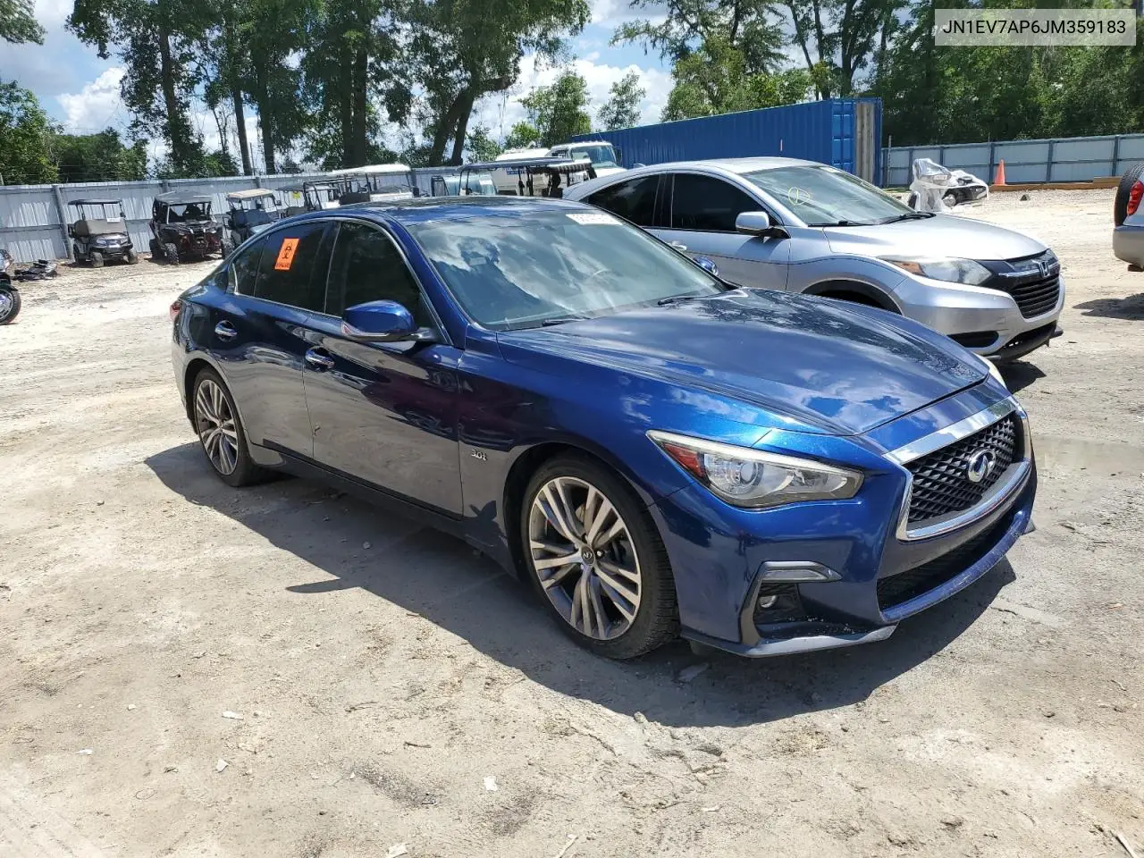 2018 Infiniti Q50 Luxe VIN: JN1EV7AP6JM359183 Lot: 56747975