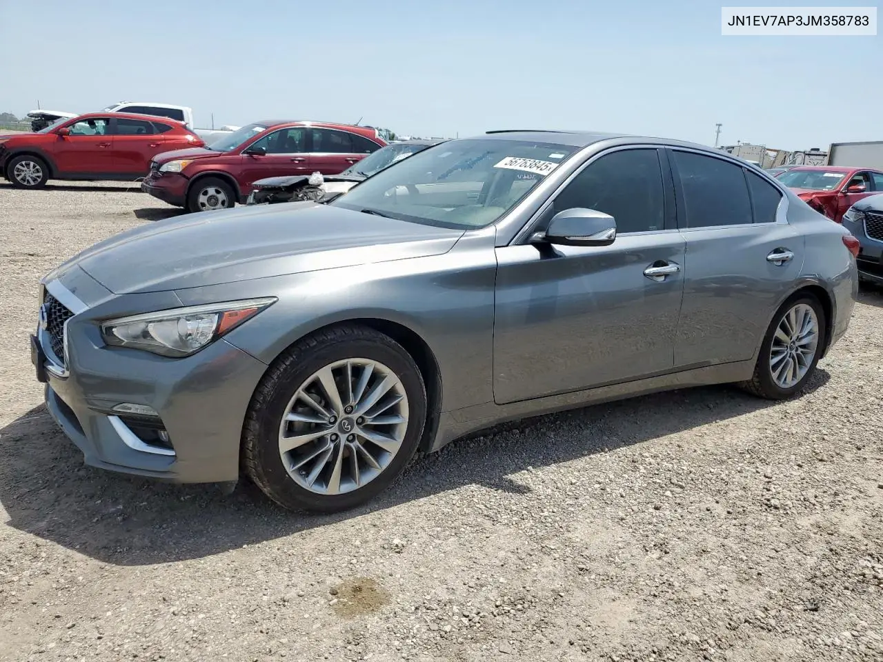 2018 Infiniti Q50 Luxe VIN: JN1EV7AP3JM358783 Lot: 56763845