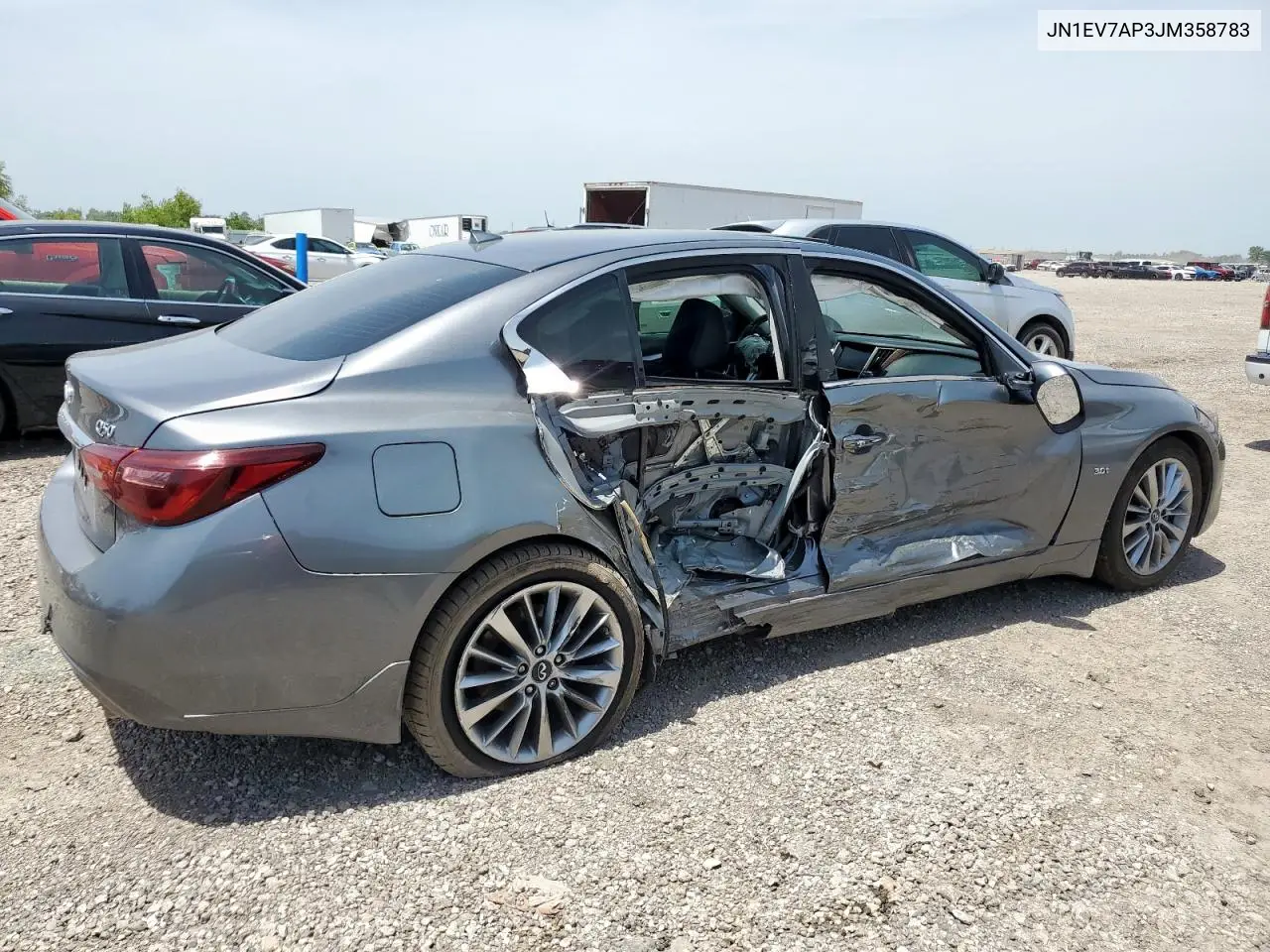 2018 Infiniti Q50 Luxe VIN: JN1EV7AP3JM358783 Lot: 56763845