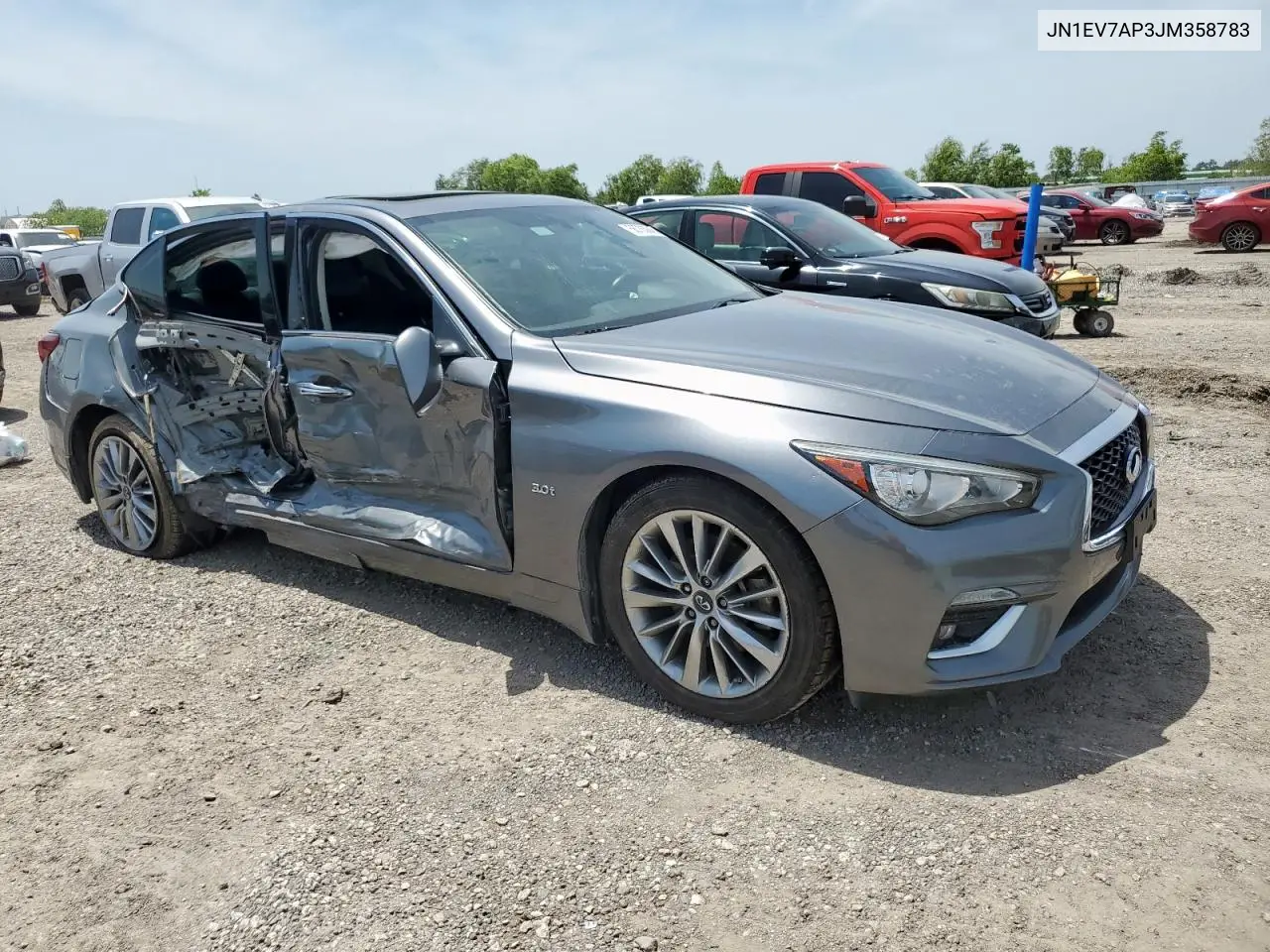 2018 Infiniti Q50 Luxe VIN: JN1EV7AP3JM358783 Lot: 56763845