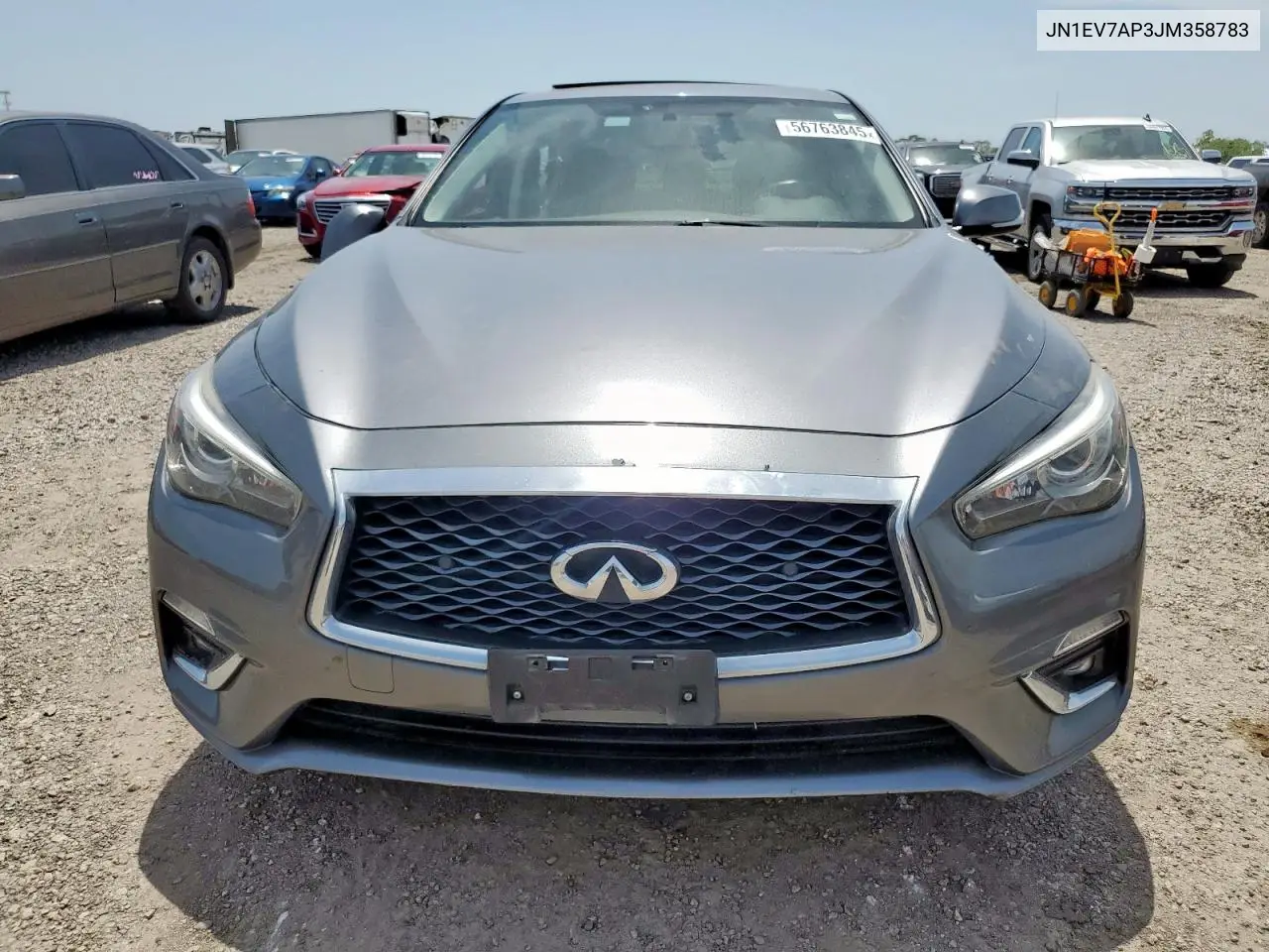 2018 Infiniti Q50 Luxe VIN: JN1EV7AP3JM358783 Lot: 56763845