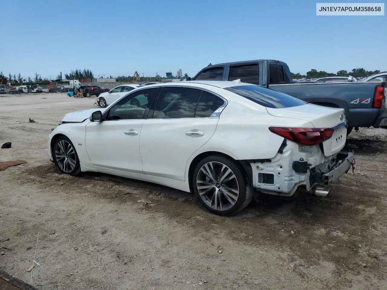 2018 Infiniti Q50 Luxe VIN: JN1EV7AP0JM358658 Lot: 56922775