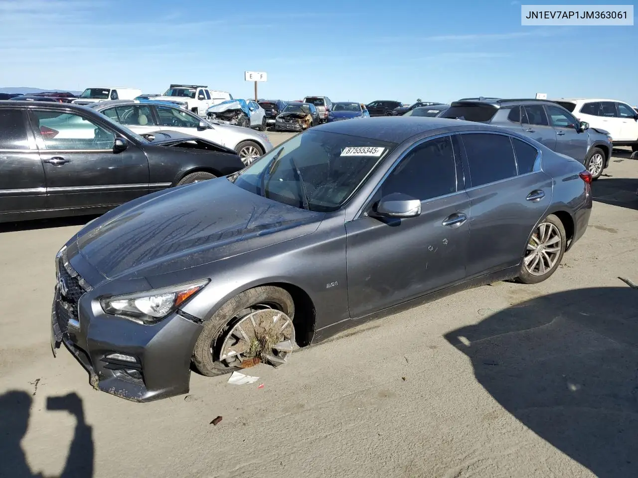 2018 Infiniti Q50 Luxe VIN: JN1EV7AP1JM363061 Lot: 56969825