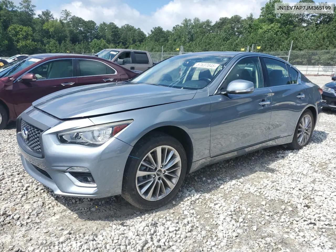 2018 Infiniti Q50 Luxe VIN: JN1EV7AP7JM365199 Lot: 57637045