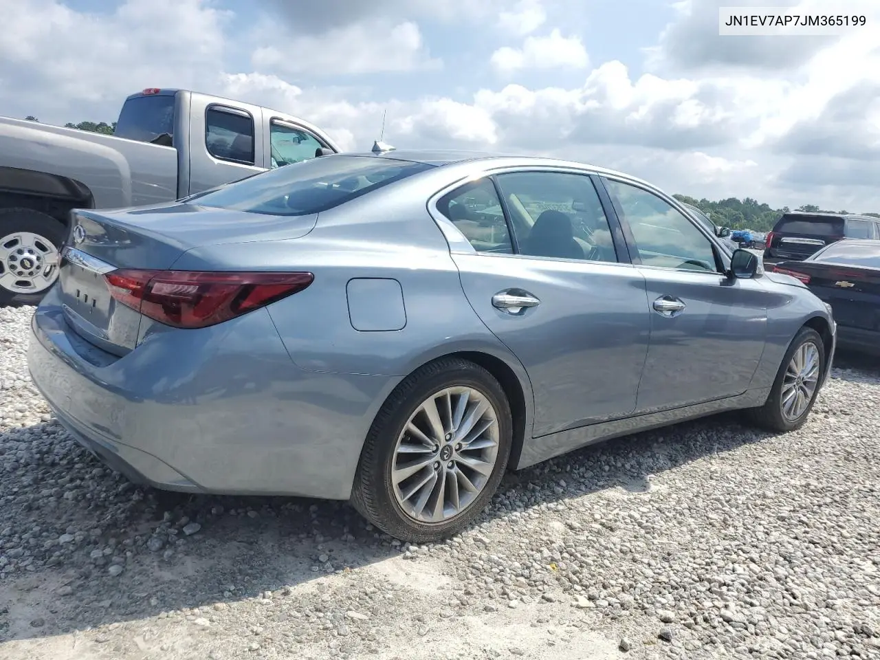 2018 Infiniti Q50 Luxe VIN: JN1EV7AP7JM365199 Lot: 57637045