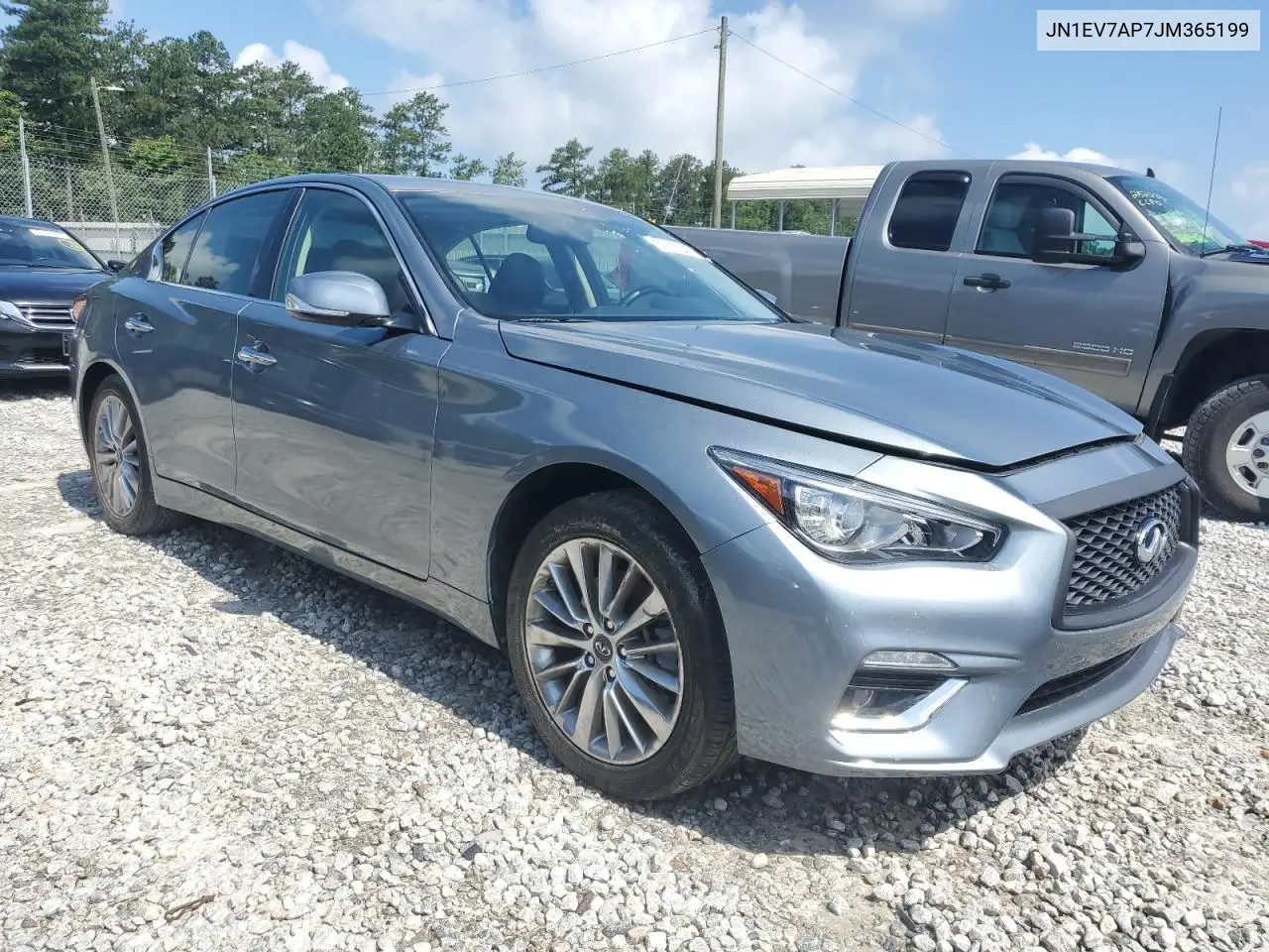 2018 Infiniti Q50 Luxe VIN: JN1EV7AP7JM365199 Lot: 57637045