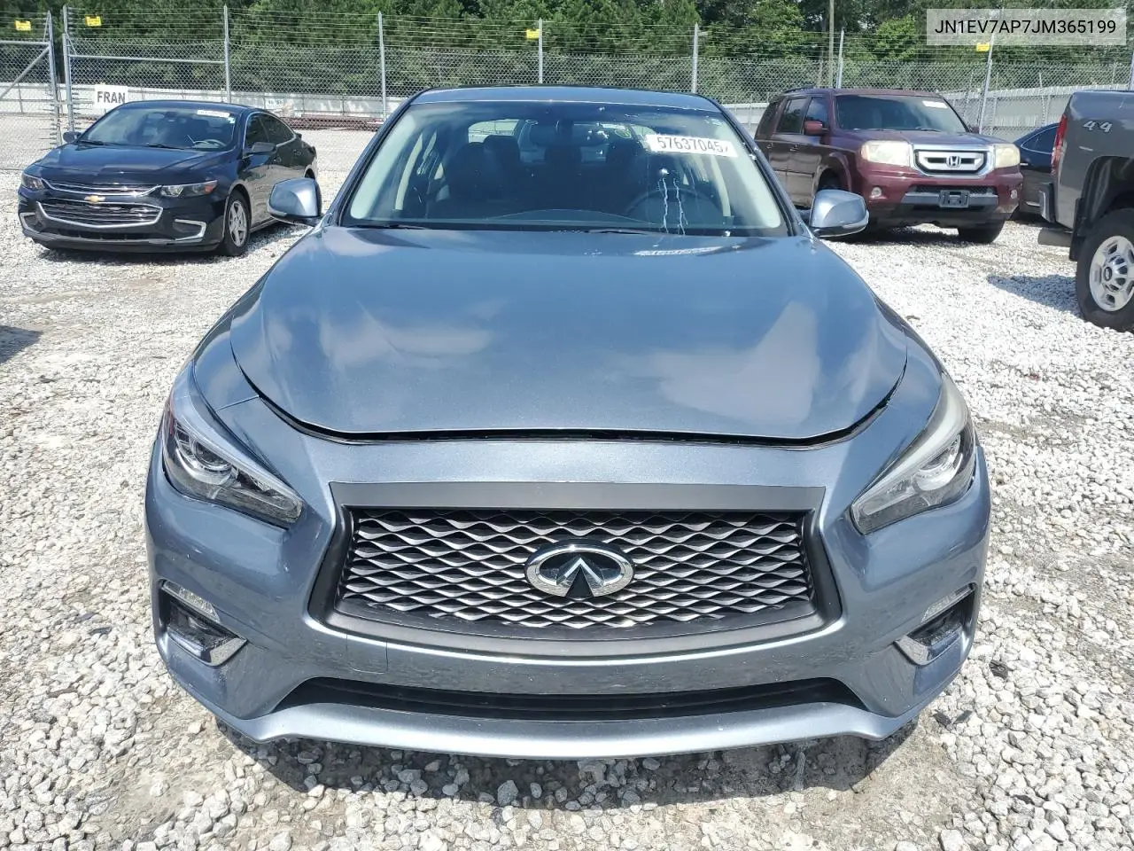 2018 Infiniti Q50 Luxe VIN: JN1EV7AP7JM365199 Lot: 57637045