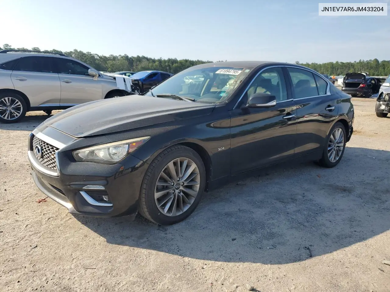 2018 Infiniti Q50 Luxe VIN: JN1EV7AR6JM433204 Lot: 61894795