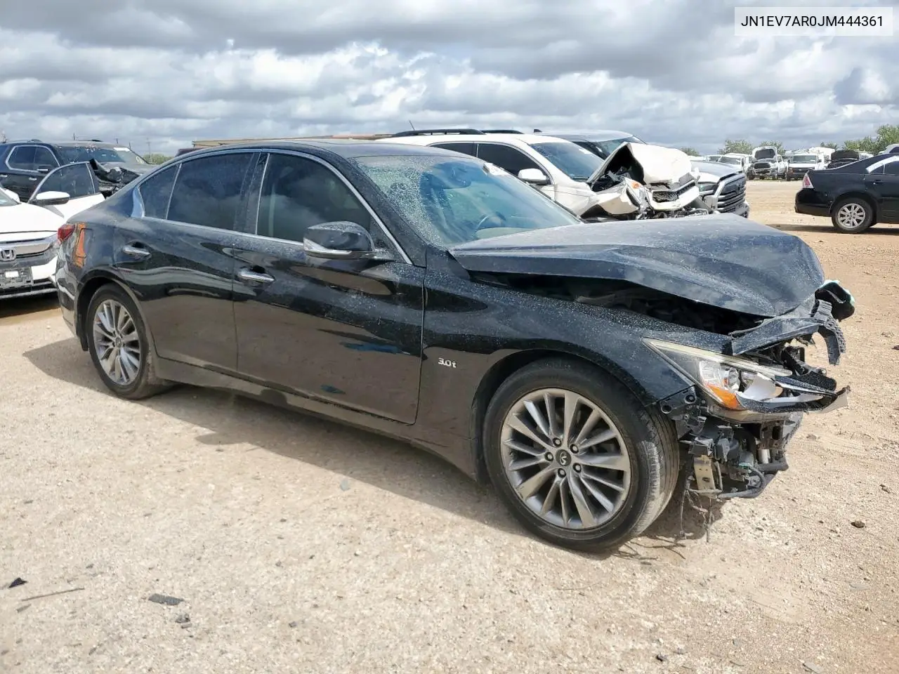 2018 Infiniti Q50 Luxe VIN: JN1EV7AR0JM444361 Lot: 62164605