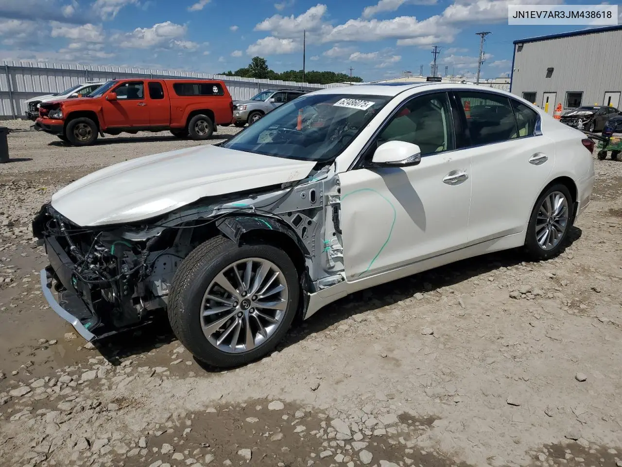2018 Infiniti Q50 Luxe VIN: JN1EV7AR3JM438618 Lot: 62486075