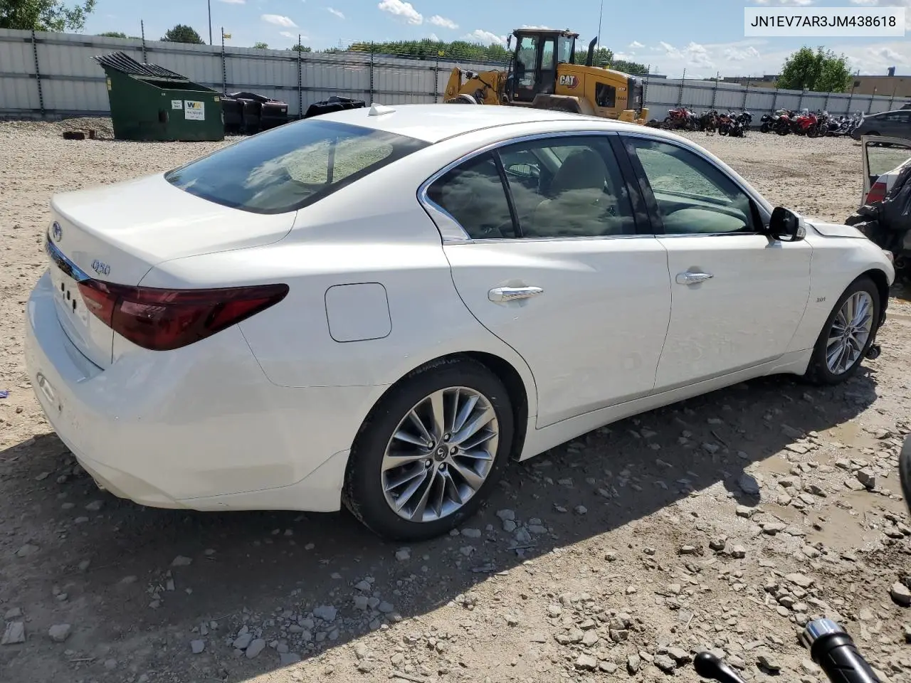 2018 Infiniti Q50 Luxe VIN: JN1EV7AR3JM438618 Lot: 62486075