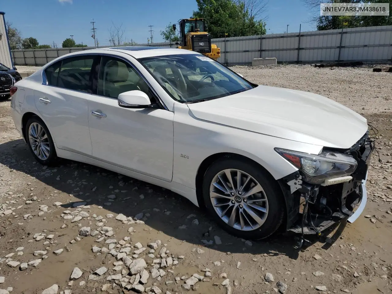 2018 Infiniti Q50 Luxe VIN: JN1EV7AR3JM438618 Lot: 62486075