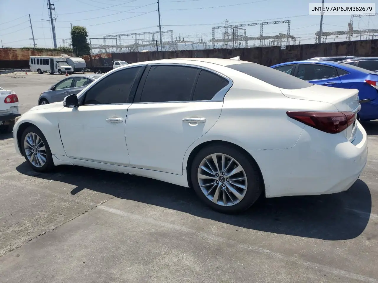 2018 Infiniti Q50 Luxe VIN: JN1EV7AP6JM362679 Lot: 62734715