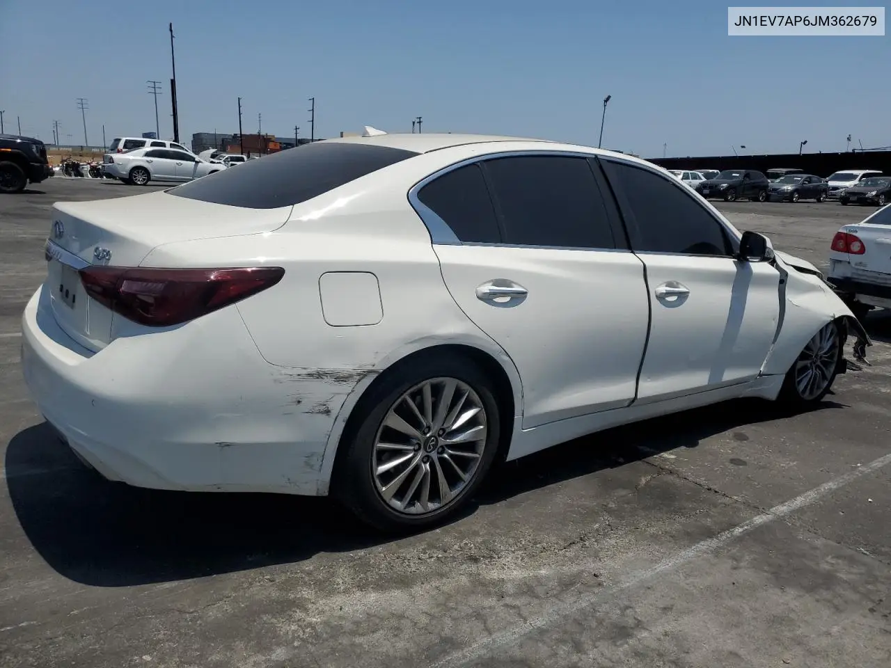 2018 Infiniti Q50 Luxe VIN: JN1EV7AP6JM362679 Lot: 62734715