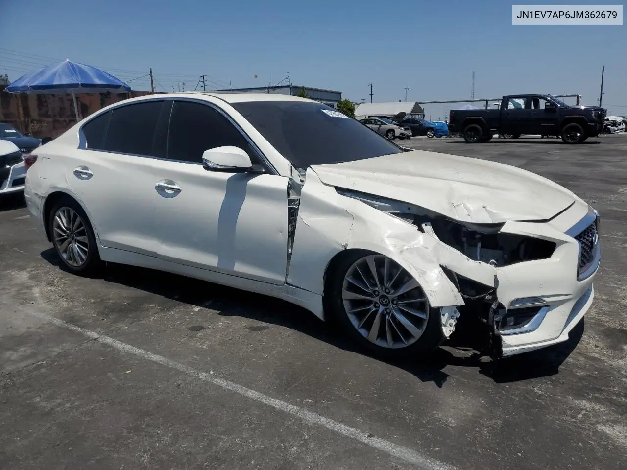 2018 Infiniti Q50 Luxe VIN: JN1EV7AP6JM362679 Lot: 62734715