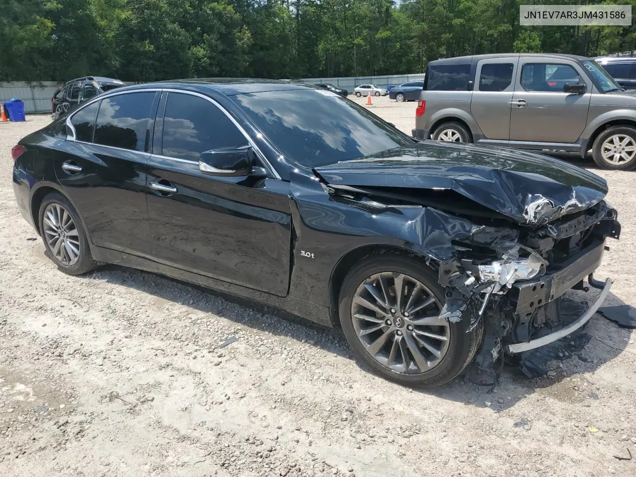 2018 Infiniti Q50 Luxe VIN: JN1EV7AR3JM431586 Lot: 62920255