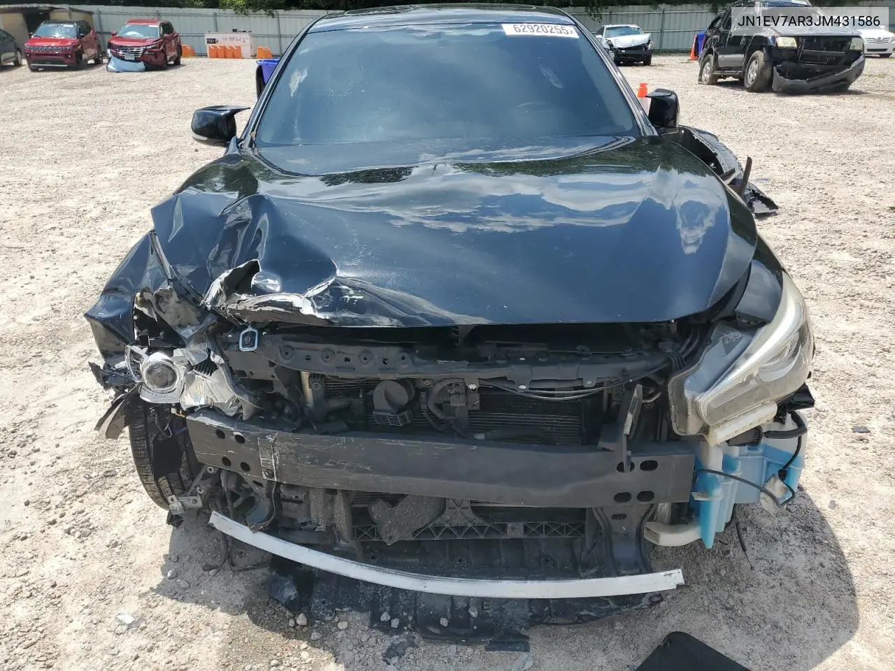 2018 Infiniti Q50 Luxe VIN: JN1EV7AR3JM431586 Lot: 62920255