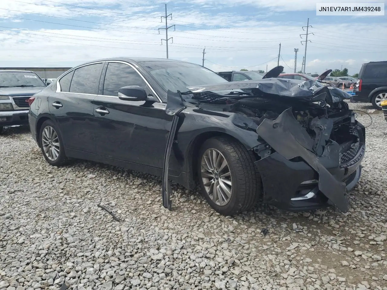 2018 Infiniti Q50 Luxe VIN: JN1EV7AR1JM439248 Lot: 63096995