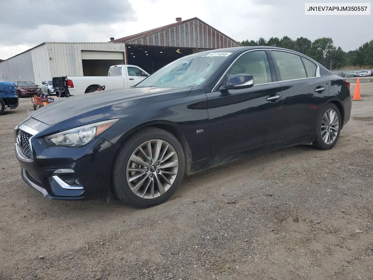 2018 Infiniti Q50 Luxe VIN: JN1EV7AP9JM350557 Lot: 63114595