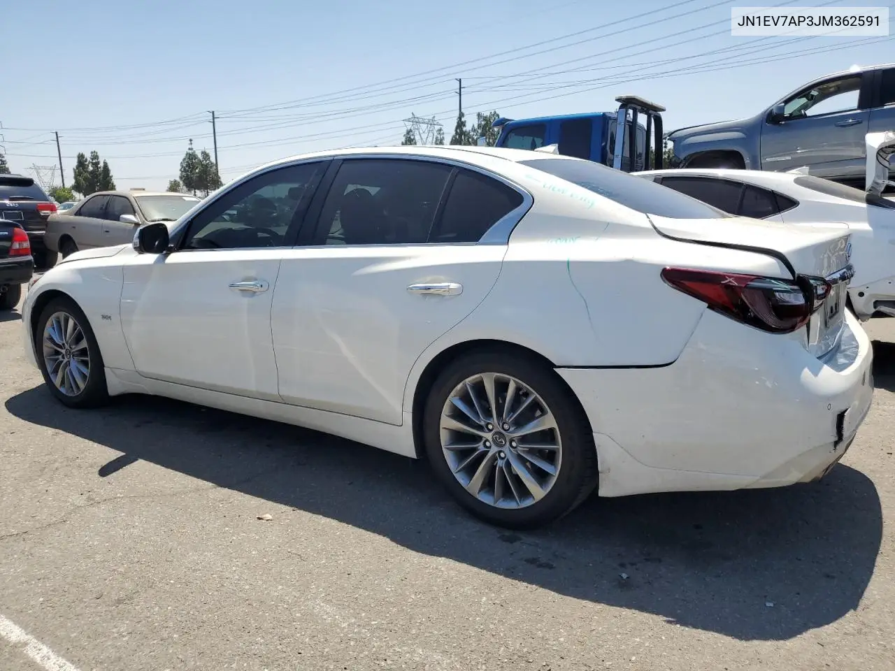 2018 Infiniti Q50 Luxe VIN: JN1EV7AP3JM362591 Lot: 63416605