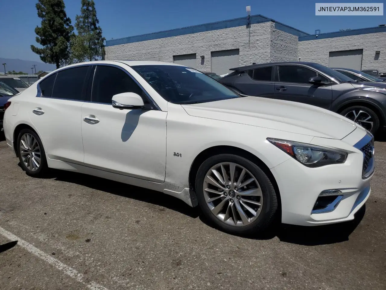 2018 Infiniti Q50 Luxe VIN: JN1EV7AP3JM362591 Lot: 63416605