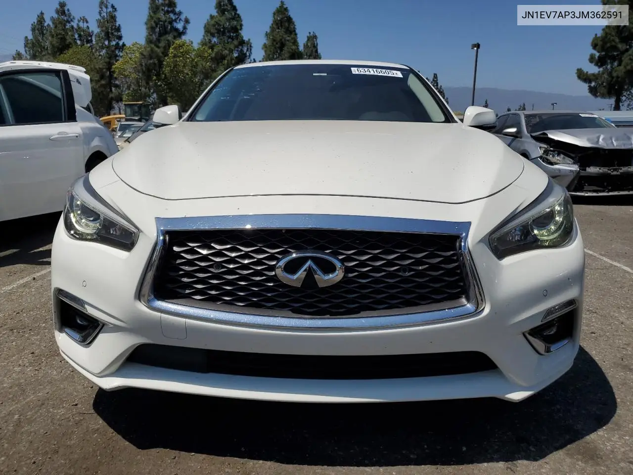 2018 Infiniti Q50 Luxe VIN: JN1EV7AP3JM362591 Lot: 63416605