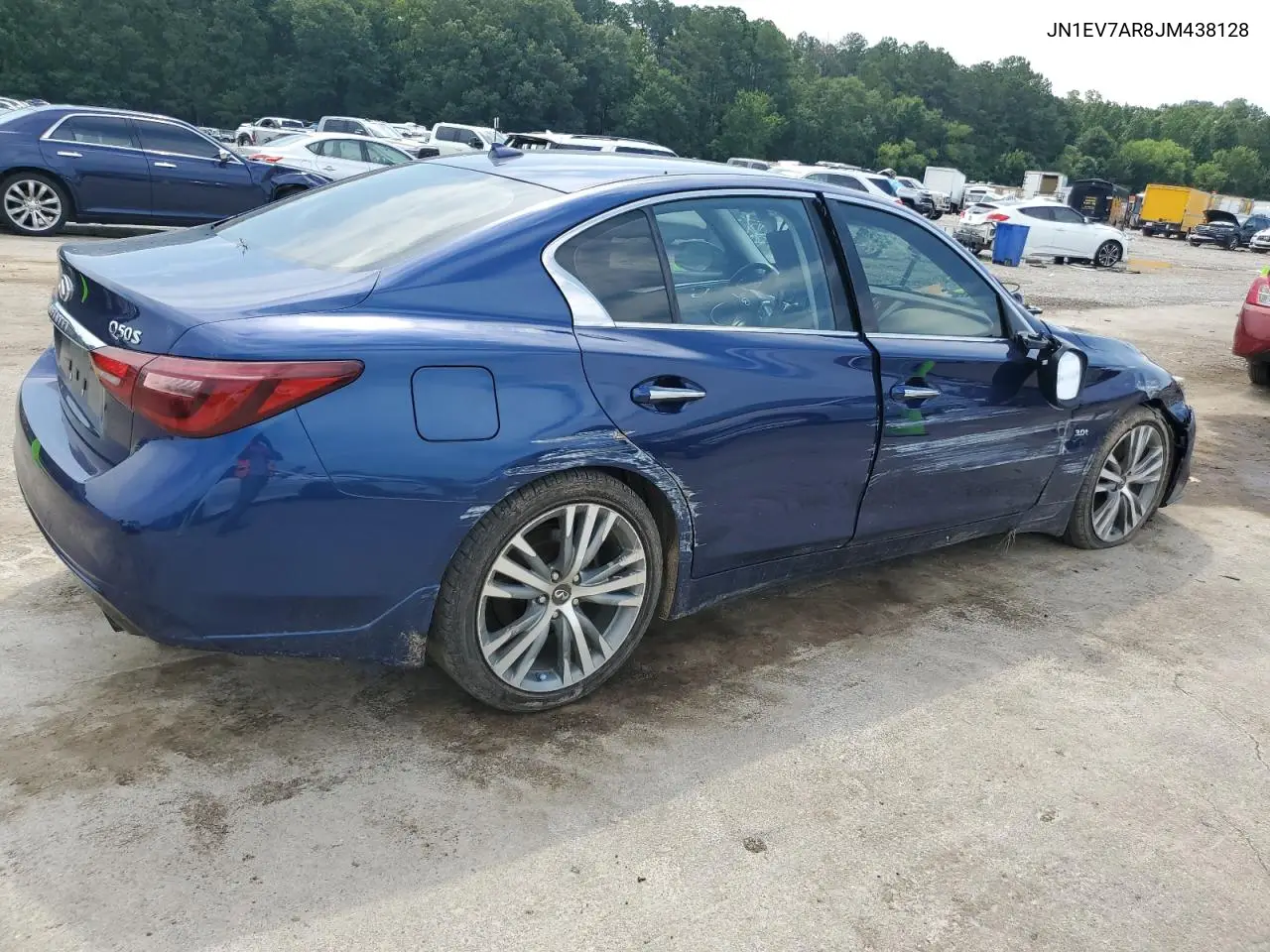 2018 Infiniti Q50 Luxe VIN: JN1EV7AR8JM438128 Lot: 63479875