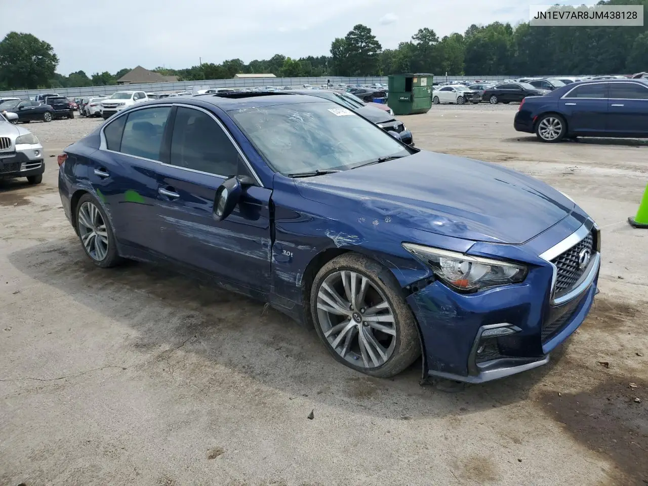 2018 Infiniti Q50 Luxe VIN: JN1EV7AR8JM438128 Lot: 63479875